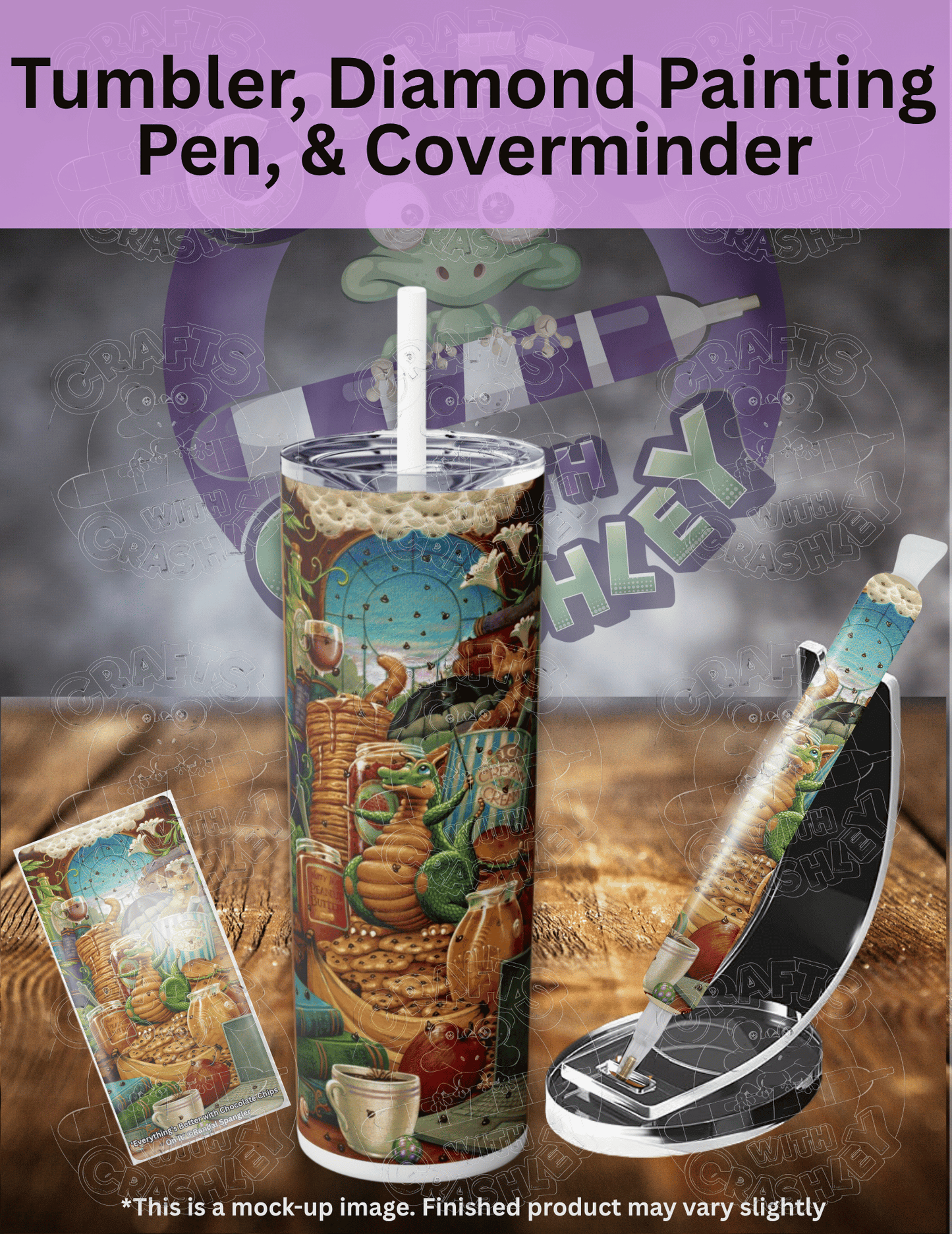 "Everything's Better with Chocolate Chips" by ©Randal Spangler Premium Accessories for Diamond Painting