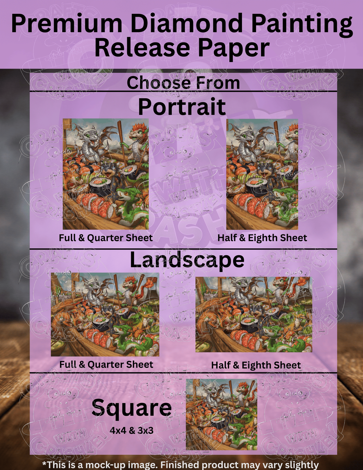 "The Sushi Rollers" by ©Christina "SixthLeafClover" Yen Premium Accessories for Diamond Painting