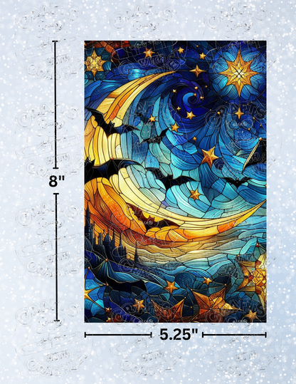 "Flight in the Night" Premium Decorative Release Papers for Diamond Painting