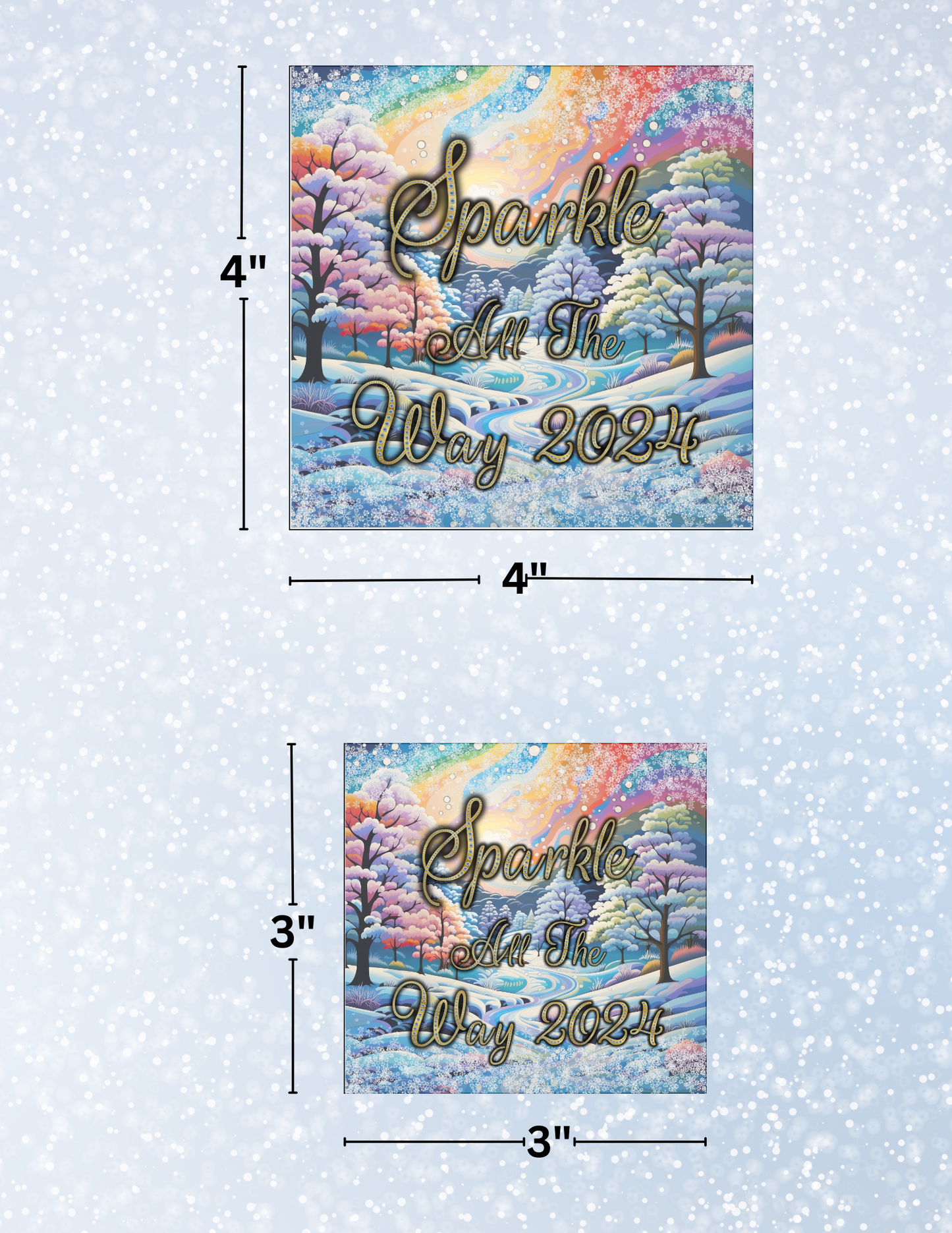 "Sparkle All the Way 2024" Decorative Diamond Painting Release Papers