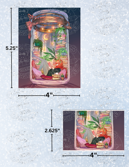 "Book and Stars" by ©Yuumei Decorative Diamond Painting Release Papers