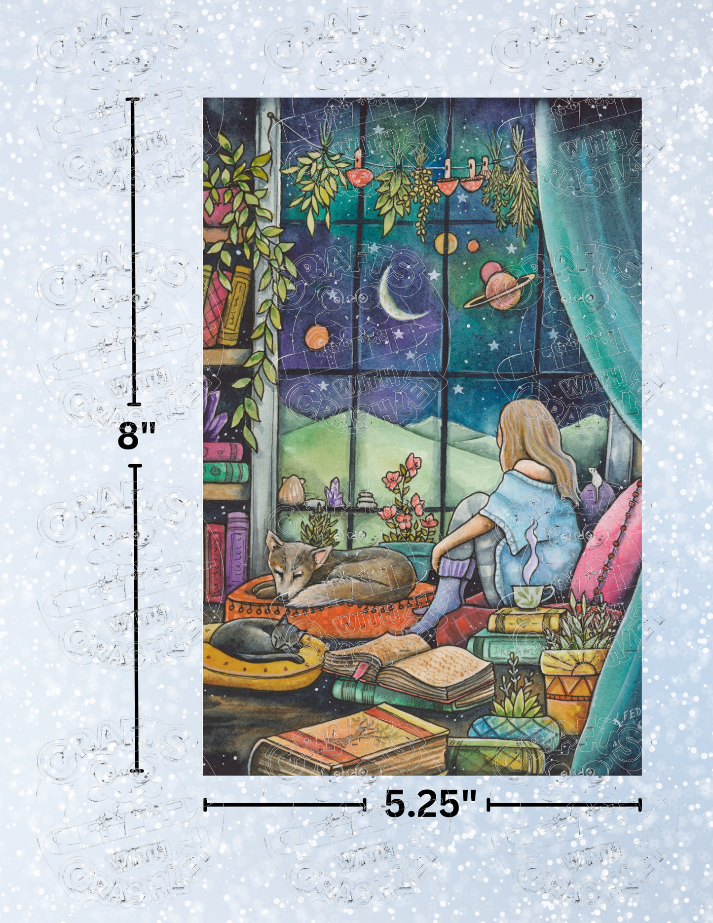 "Nightfall" by ©Kat Fedora Premium Decorative Release Papers for Diamond Painting