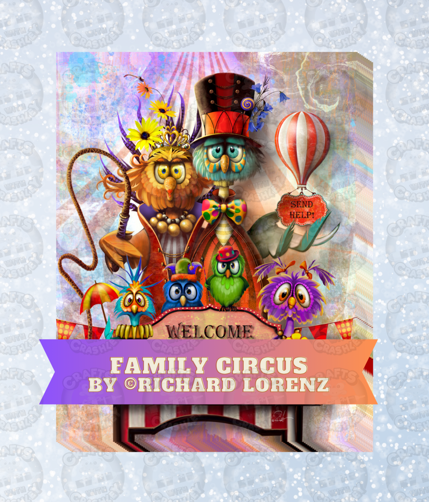 "Family Circus" by ©Richard Lorenz Decorative Diamond Painting Release Papers