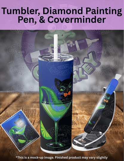 "Merkitty Kitty Martini" by ©Miss Fluff Premium Accessories for Diamond Painting