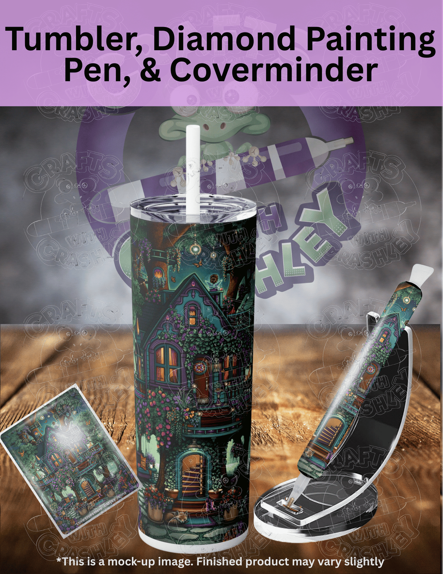 "Love Lives Here" by ©Myka Jelina Premium Accessories for Diamond Painting