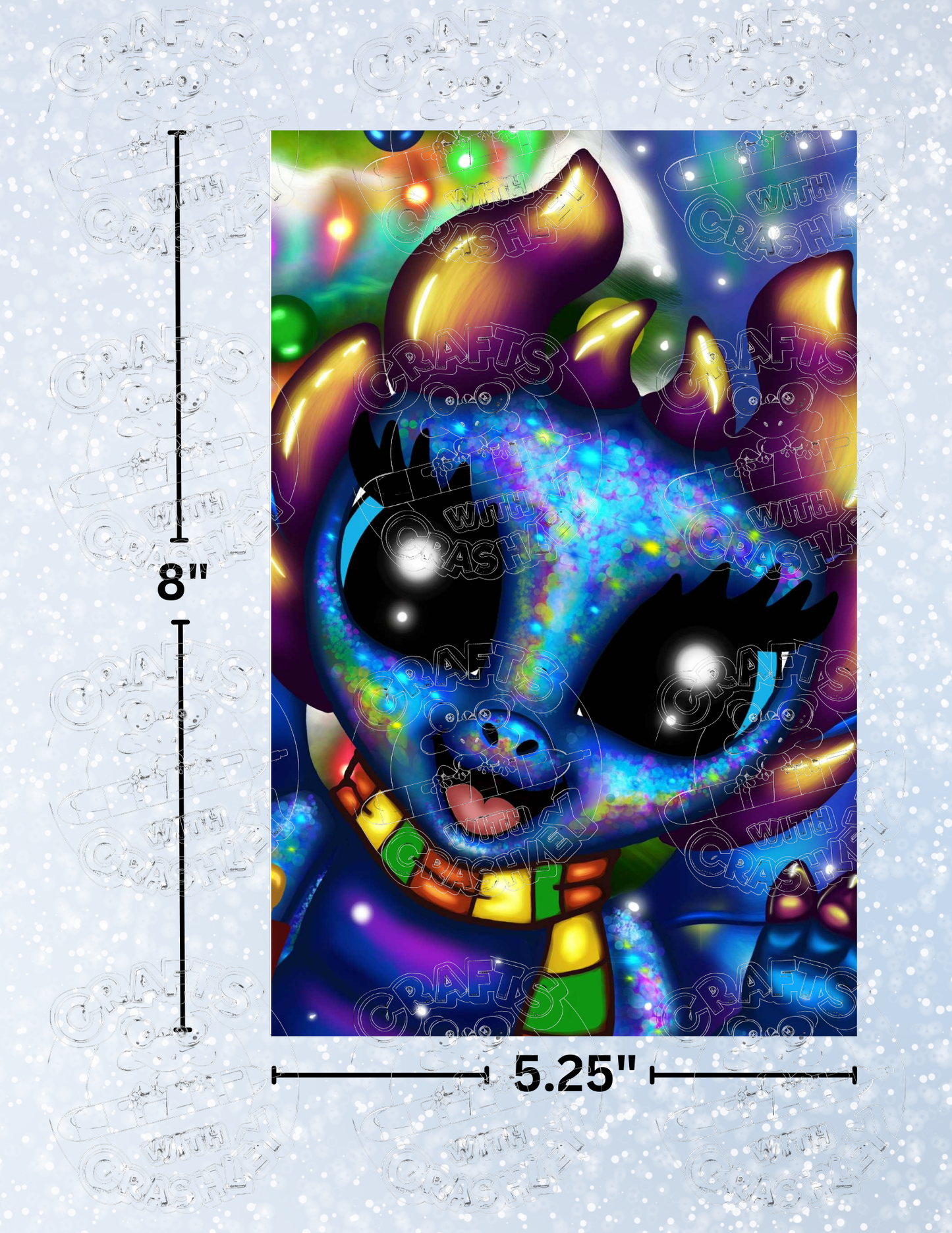 "Christmas Dragon" by ©Emma Casey Premium Decorative Release Papers for Diamond Painting