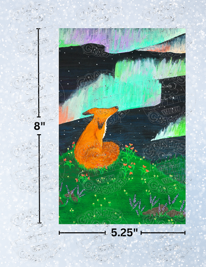 "Foxy Neon Night" by ©Courtney Lyons Premium Decorative Release Papers for Diamond Painting