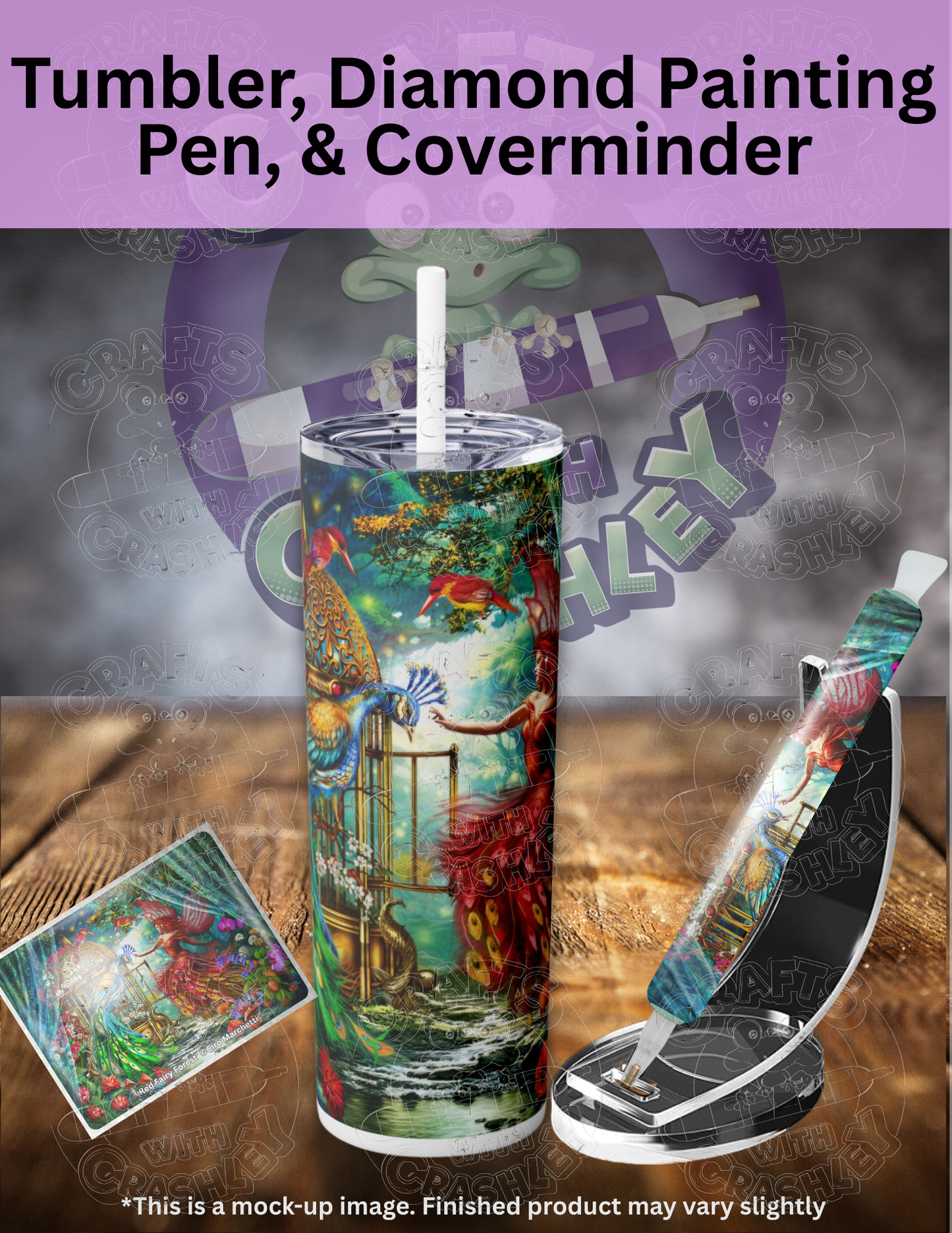 "Red Fairy Forest" by ©Ciro Marchetti Premium Accessories for Diamond Painting