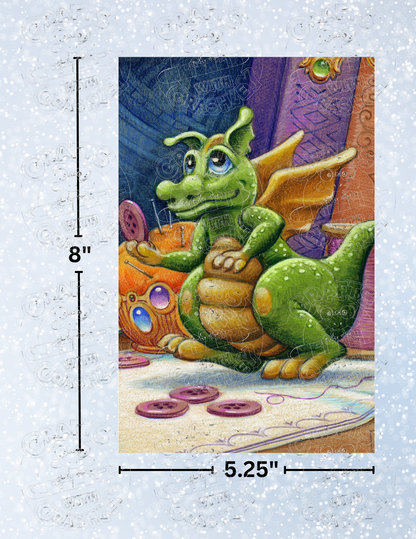 "Cute as a Button" by ©Randal Spangler Premium Decorative Release Papers for Diamond Painting