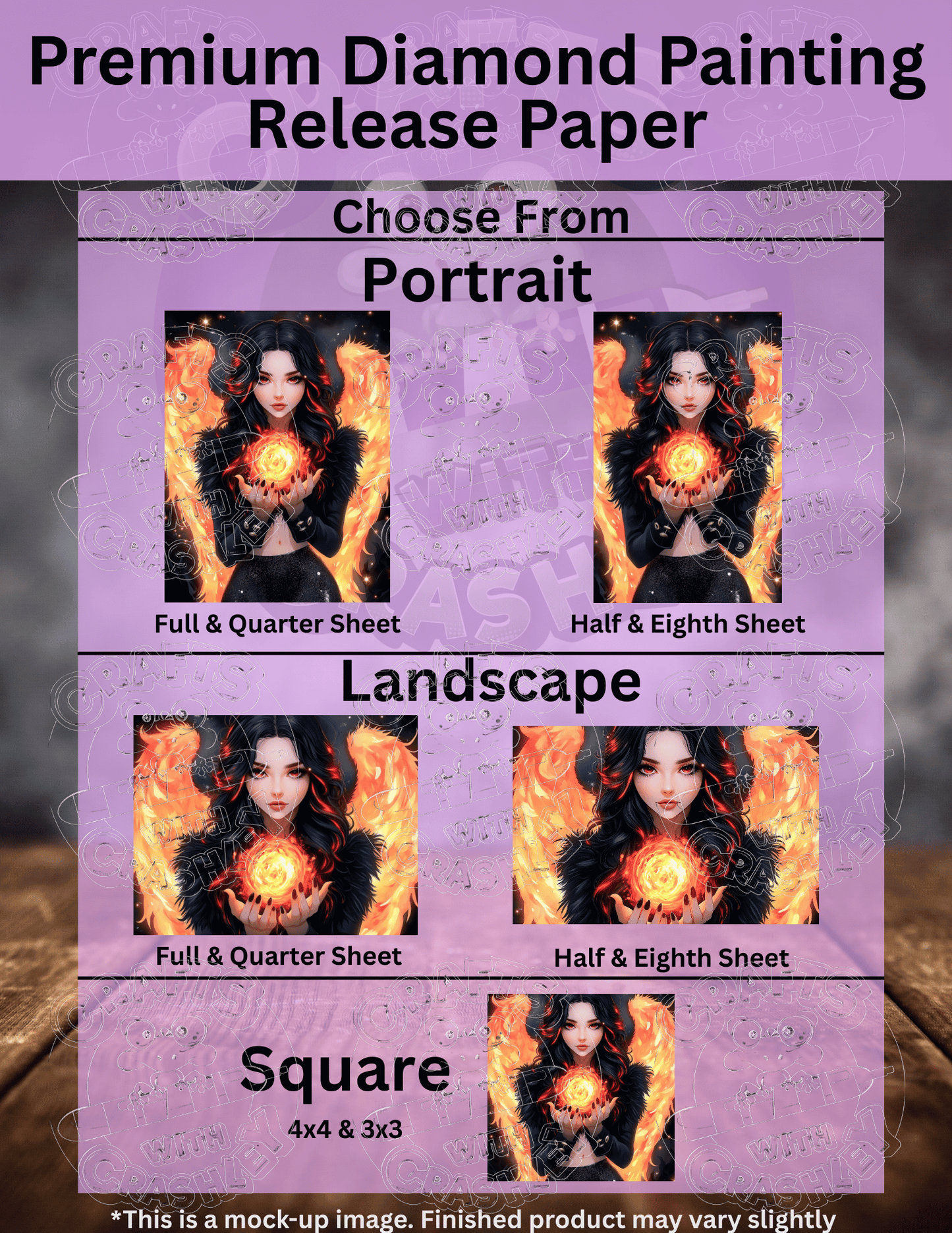 "Wings of Fire" by ©Cocomarshmallow Premium Accessories for Diamond Painting