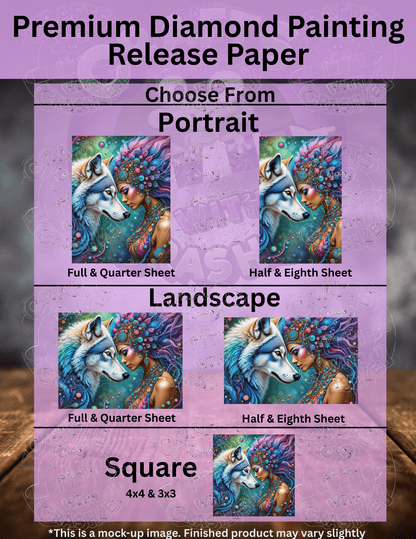 "Tribal Woman and Wolf" by ©Kelly Reins Premium Accessories for Diamond Painting