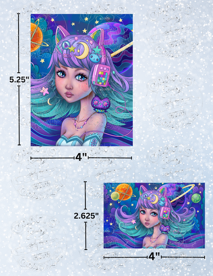 "Cyber Owl" by ©Jeremiah Ketner Decorative Diamond Painting Release Papers
