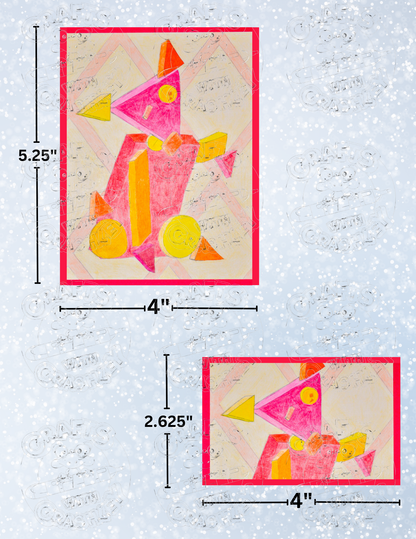 "Bear Geometric Abstract" by Kaleena Kollmeier Decorative Diamond Painting Release Papers