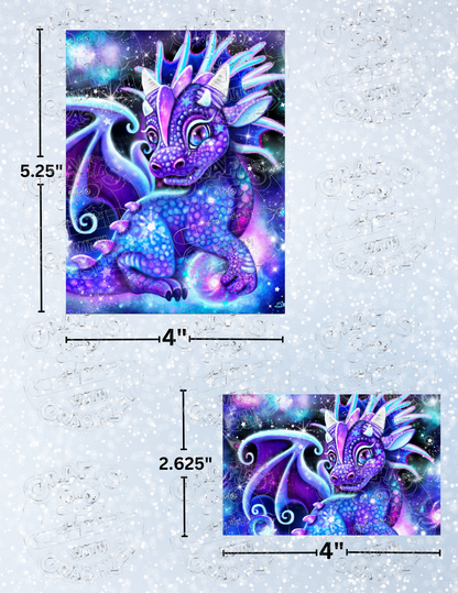 "Galaxy Lil Dragonz" by ©Sheena Pike Decorative Diamond Painting Release Papers