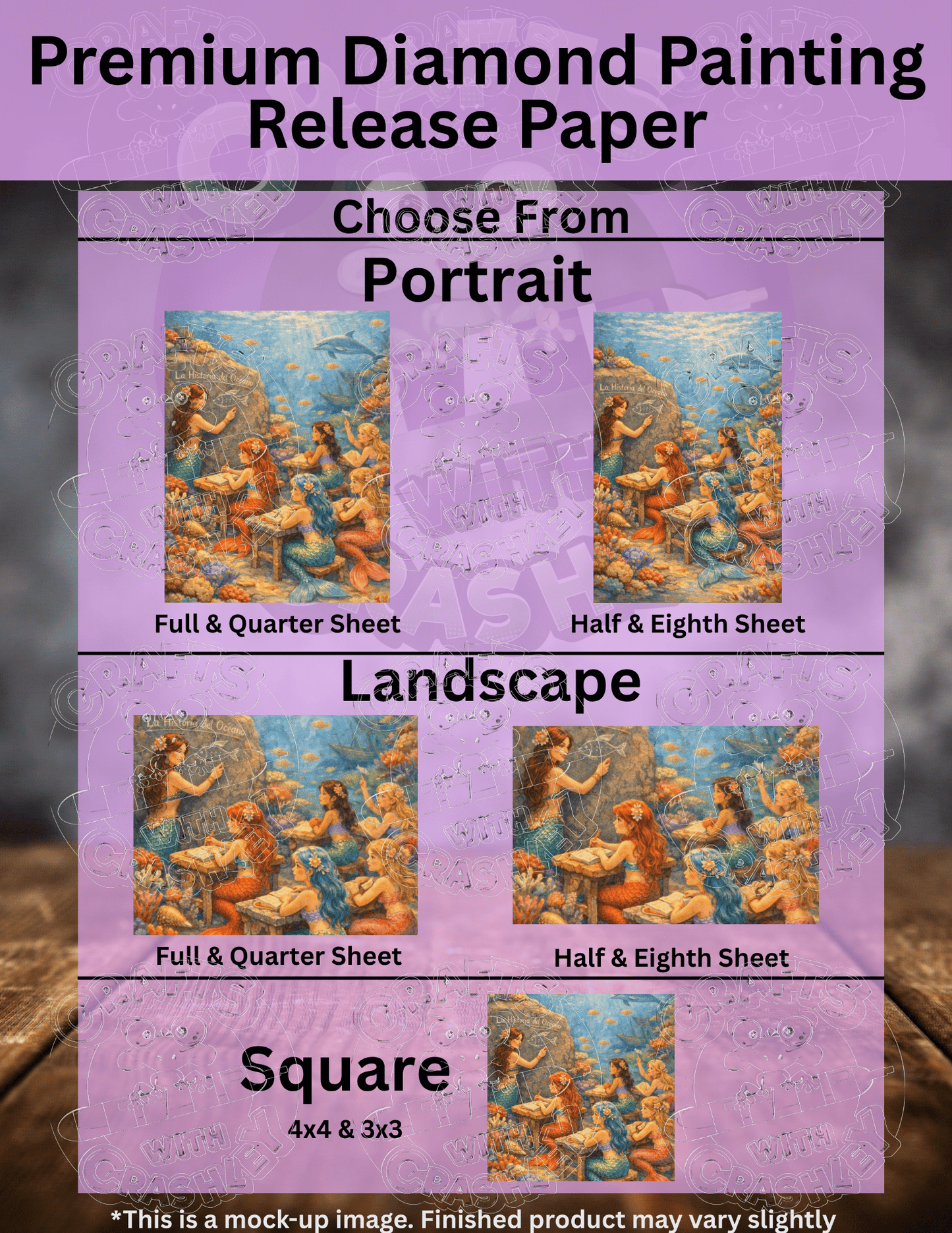 "School of Mermaids" by ©RedNiN Gallery Premium Accessories for Diamond Painting