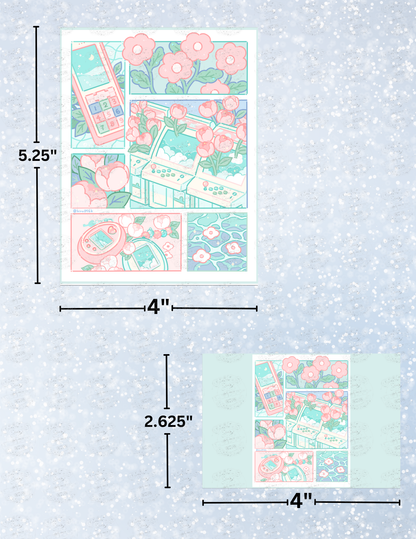 "90s" by ©Hiroko Hashimoto Decorative Diamond Painting Release Papers