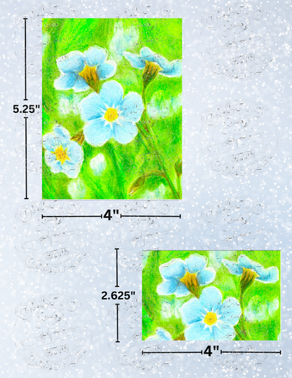 Product Bundle "Nana's Forget-Me-Nots" by ©Courtney Lyons