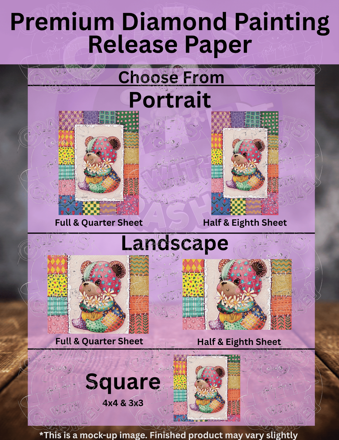 "Teddy Patches" by ©Karii Creates Premium Accessories for Diamond Painting