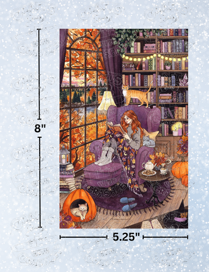 "Cozy Autumn" by ©Aria Illustration Premium Decorative Release Papers for Diamond Painting