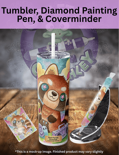 "Red Panda Summer" by ©Jeremiah Ketner Premium Accessories for Diamond Painting