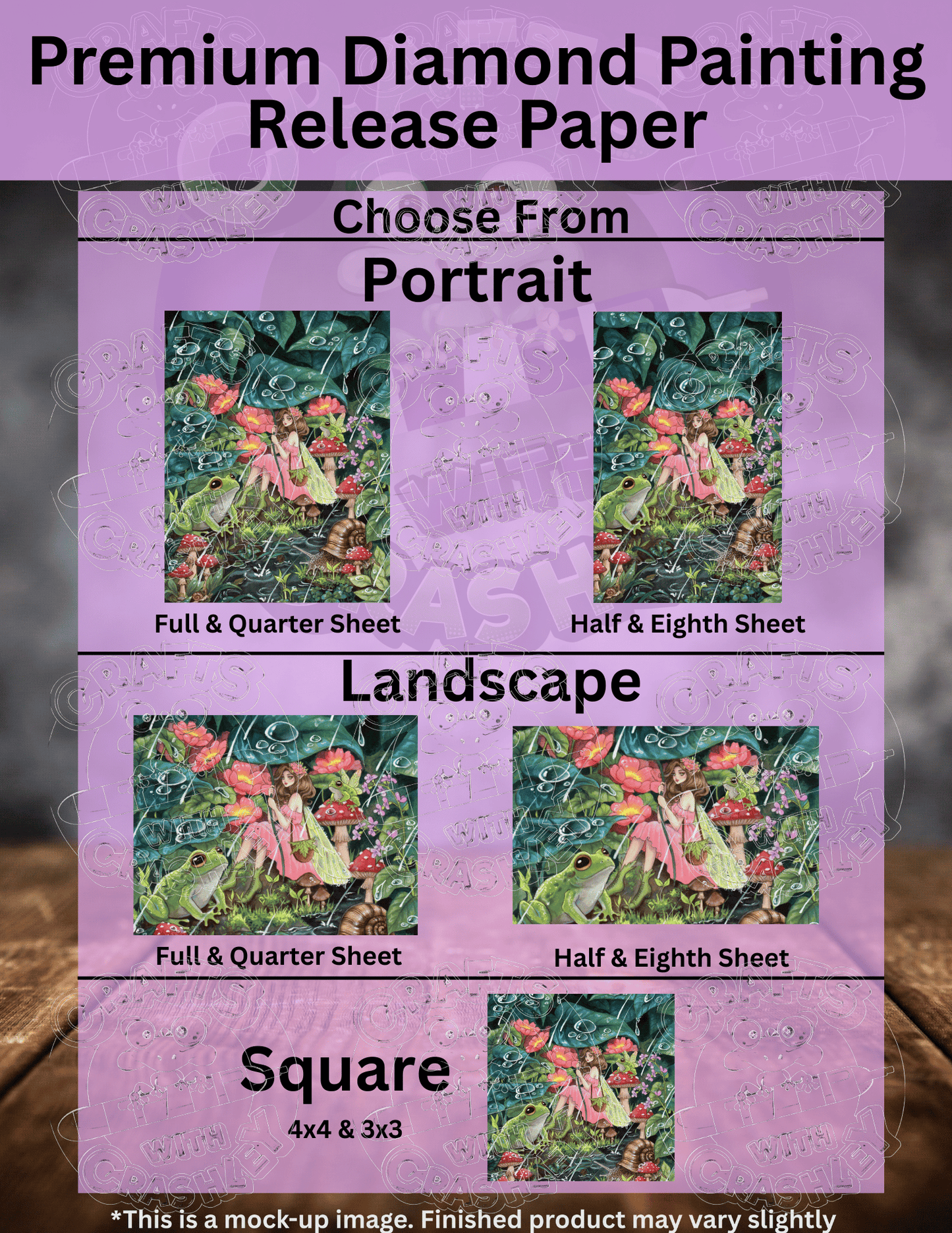 "Spring Rain" by ©Aria Illustration Premium Accessories for Diamond Painting