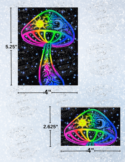 "Celestial Mushroom" by Becca Tindol Decorative Diamond Painting Release Papers