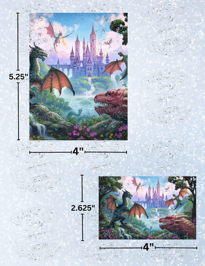 "Dragon Castle" by ©JoJoes Art Decorative Diamond Painting Release Papers