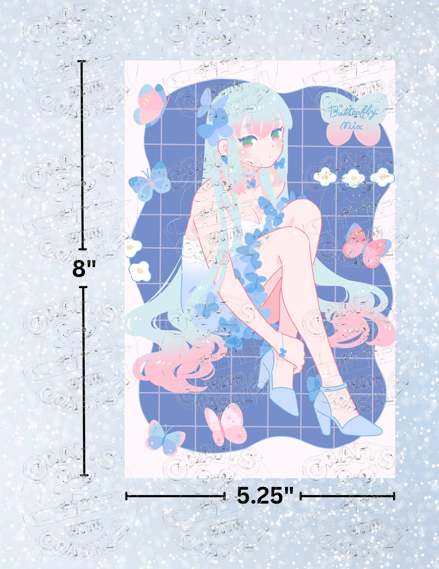 "Butterfly Mix" by ©Hiroko Hashimoto Premium Decorative Release Papers for Diamond Painting