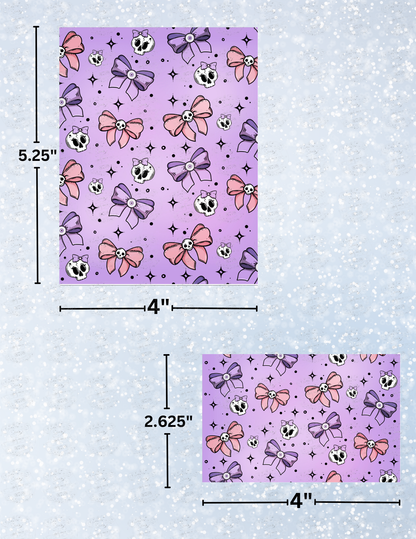 "Skulls N Bows" Decorative Diamond Painting Release Papers