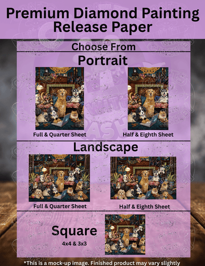 "Woofing From Home" by ©Brigid Ashwood Premium Accessories for Diamond Painting