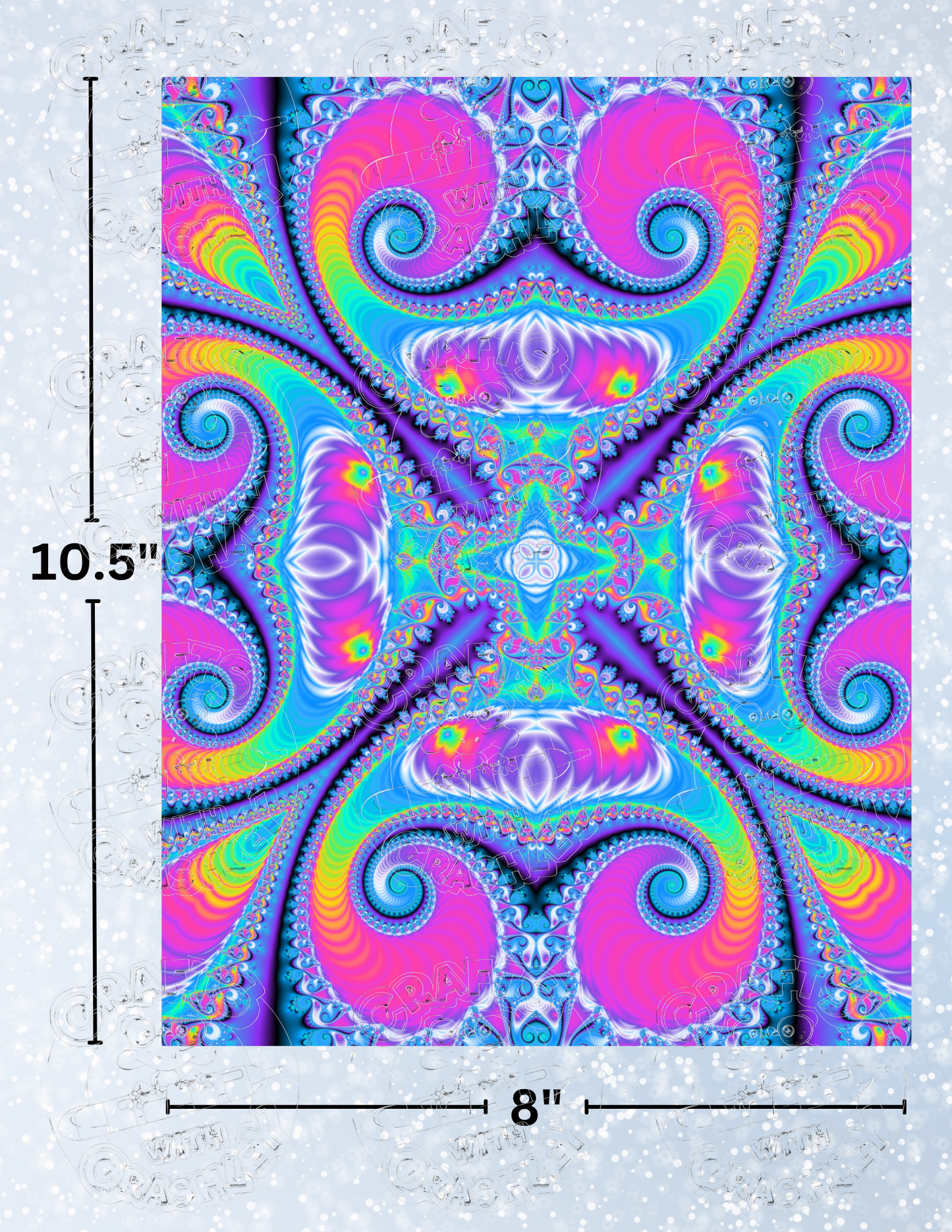 "Pastel Kaleidoscope" by ©Becca Tindol Premium Decorative Release Papers for Diamond Painting