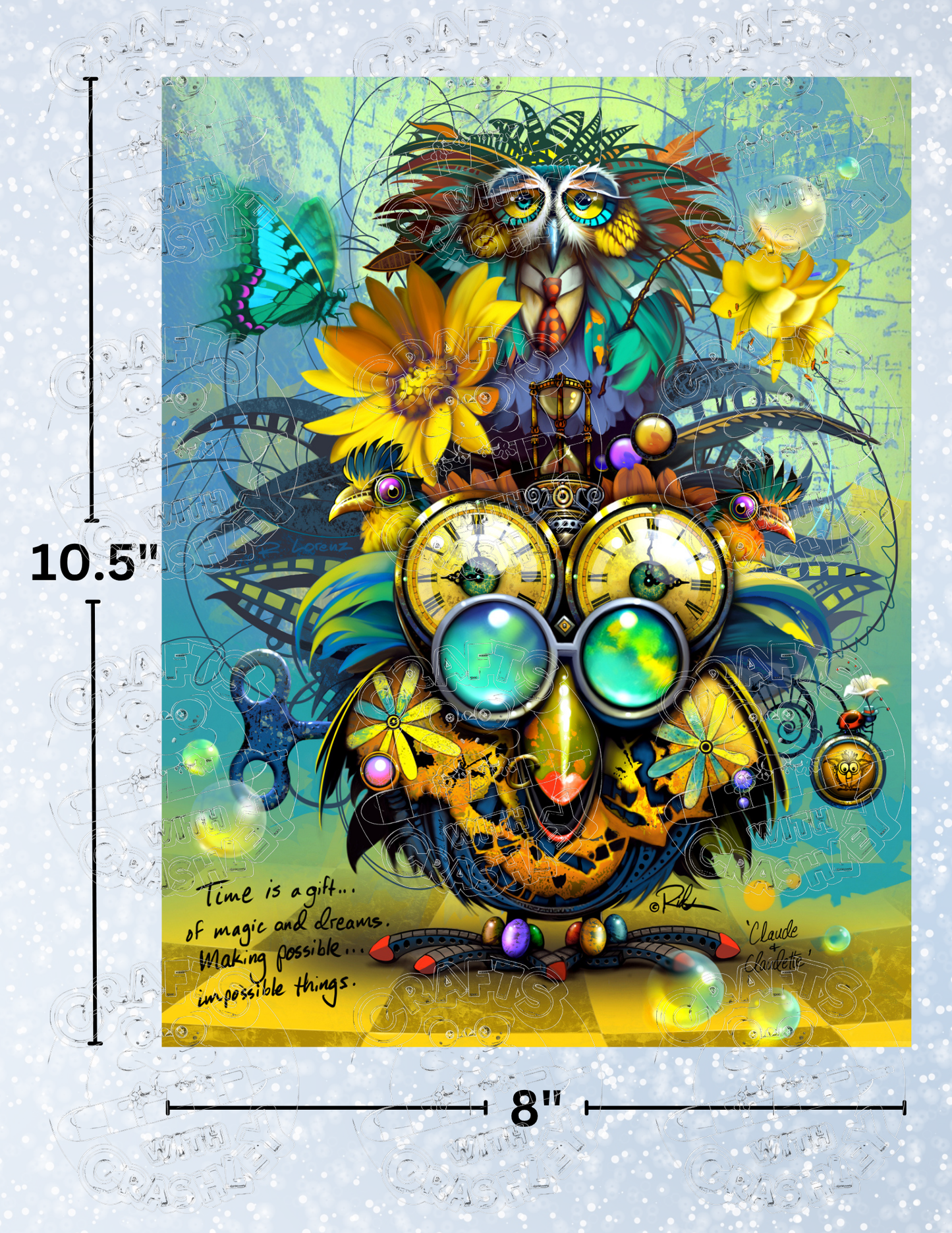 "Claude & Claudette" by ©Richard Lorenz Premium Decorative Release Papers for Diamond Painting