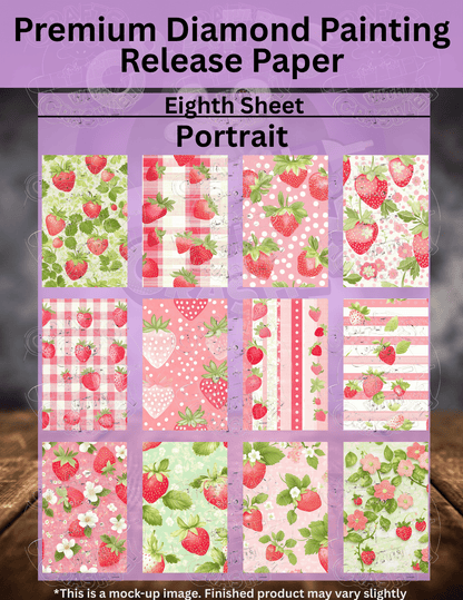 Strawberry Summer Combo Pack Premium Release Paper for Diamond Painting