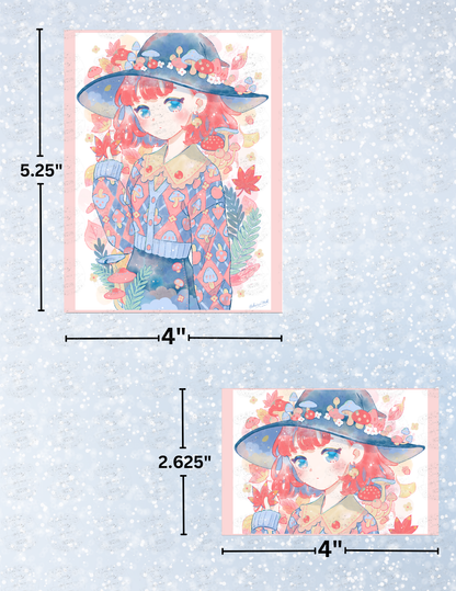 "Witch of Mushrooms" by ©Hiroko Hashimoto Decorative Diamond Painting Release Papers