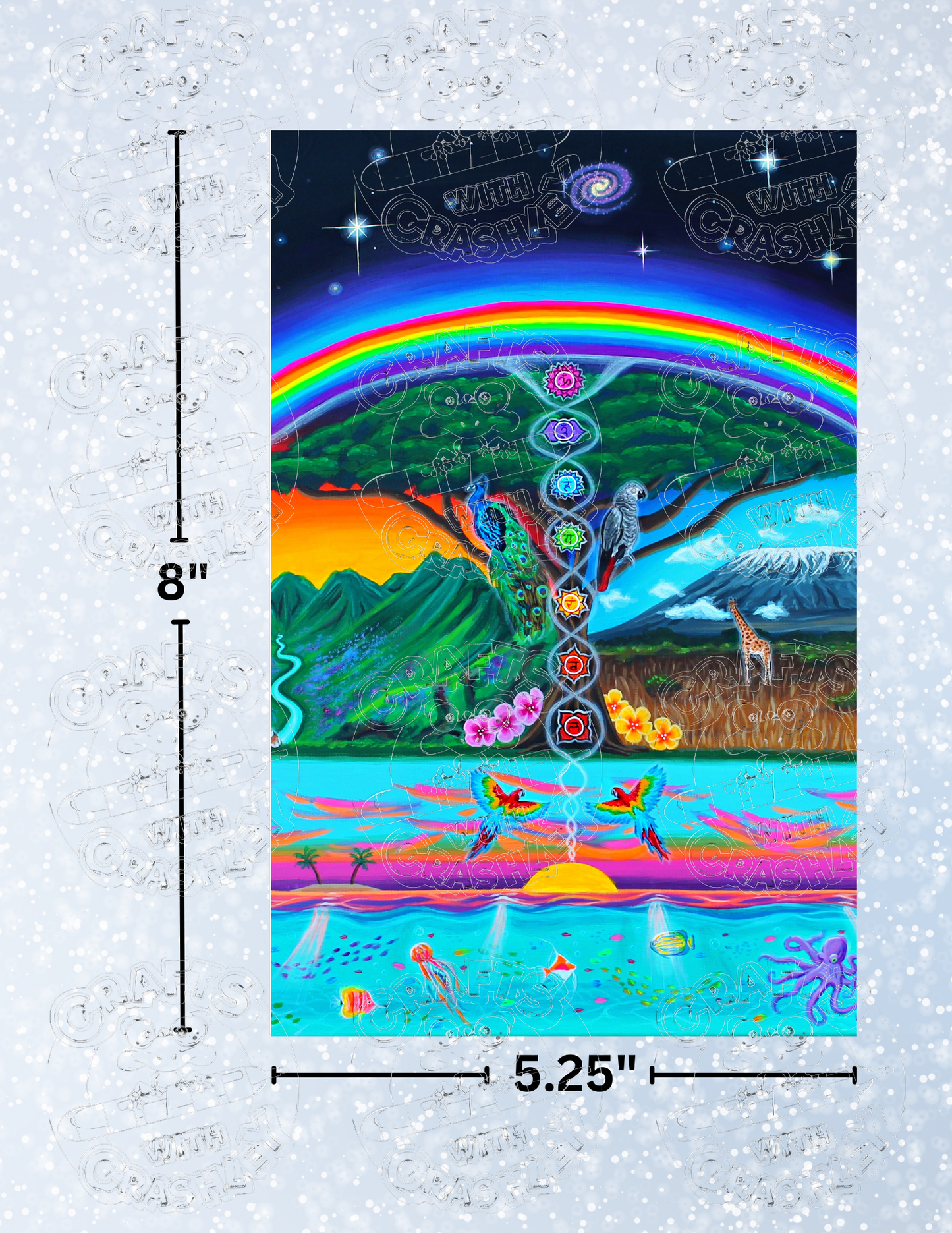 "Bliss of Life" by ©Becca Tindol Premium Decorative Release Papers for Diamond Painting