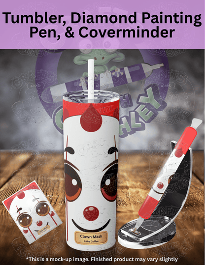 "Clown Mask" by ©Mrs Coffee Premium Accessories for Diamond Painting