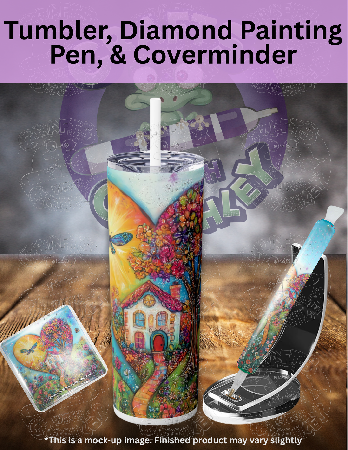 "Home Is Where the Heart Is" by ©Cocomarshmallow Premium Accessories for Diamond Painting