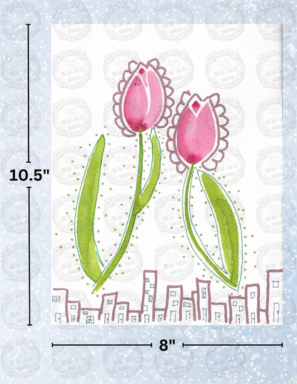 "Tulip Takeover" By Crafting Journey Decorative Diamond Painting Release Papers