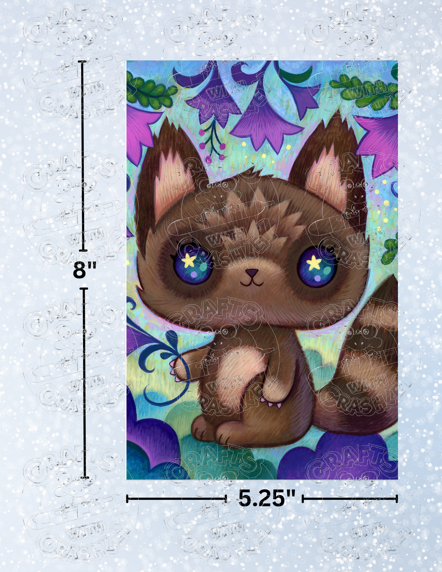 "Racco" by ©Jeremiah Ketner Premium Decorative Release Papers for Diamond Painting