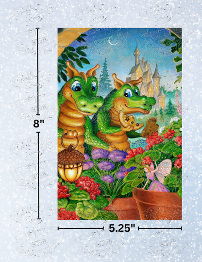 "Fairy Flowers" by ©Randal Spangler Premium Decorative Release Papers for Diamond Painting