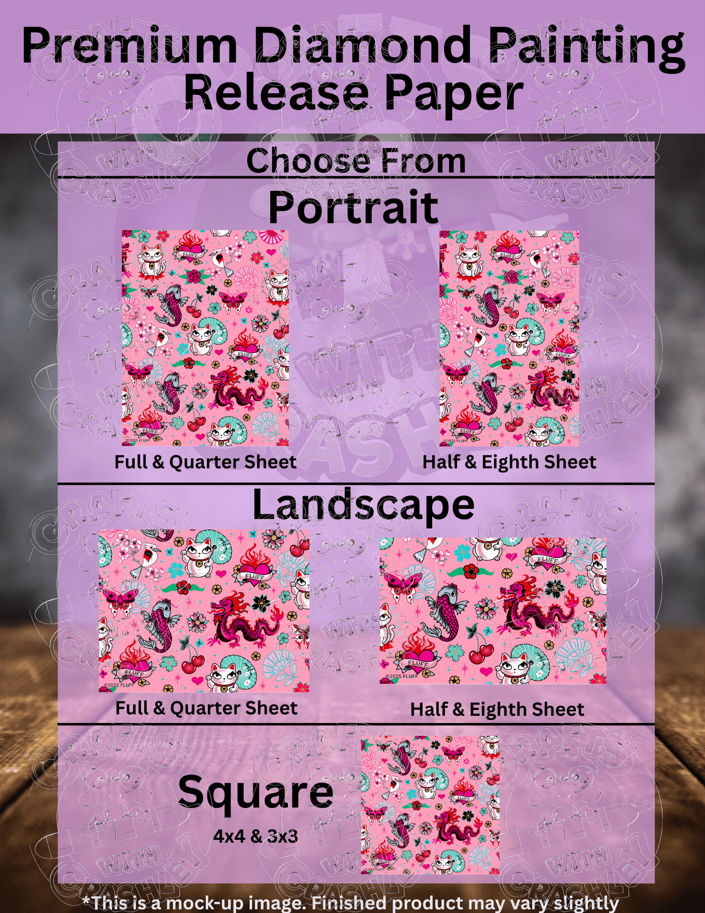 "Lucky Kitty" by ©Miss Fluff Premium Accessories for Diamond Painting
