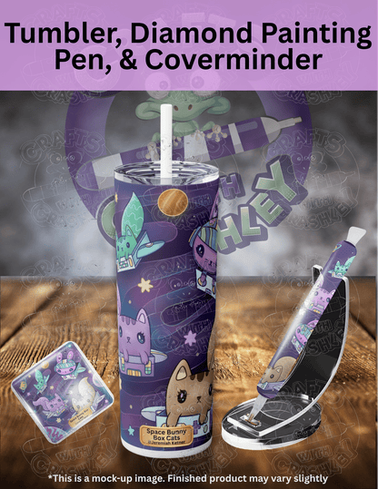 "Space Bunny Box Cats" by ©Jeremiah Ketner Premium Accessories for Diamond Painting