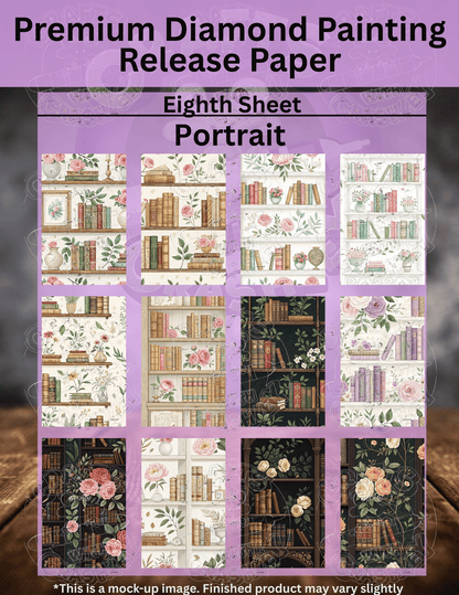 Vintage Floral Library Combo Pack Premium Release Paper for Diamond Painting