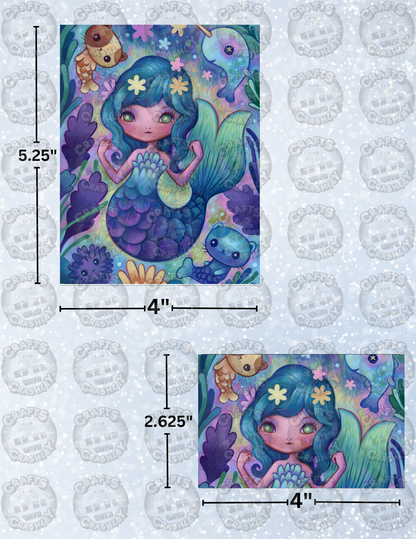 "Lapis Mermaid" by ©Jeremiah Ketner Decorative Diamond Painting Release Papers