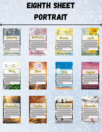 "Tracking Calendar Combo Pack" Decorative Diamond Painting Release Papers