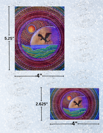 "Rainbow Flight" by ©Deborah Malcolm Decorative Diamond Painting Release Papers