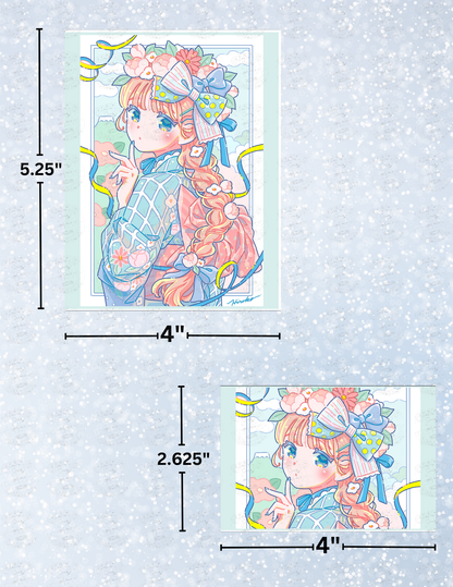 "Nenga" by ©Hiroko Hashimoto Decorative Diamond Painting Release Papers