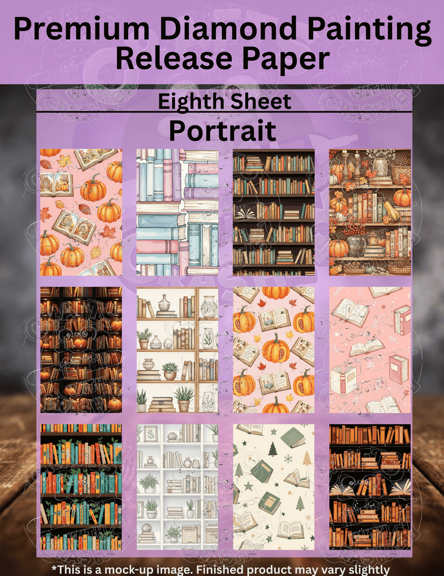 Autumn Library Combo Pack Premium Release Paper for Diamond Painting