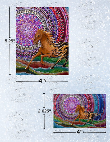 "Free Spirit" by ©Deborah Malcolm Decorative Diamond Painting Release Papers