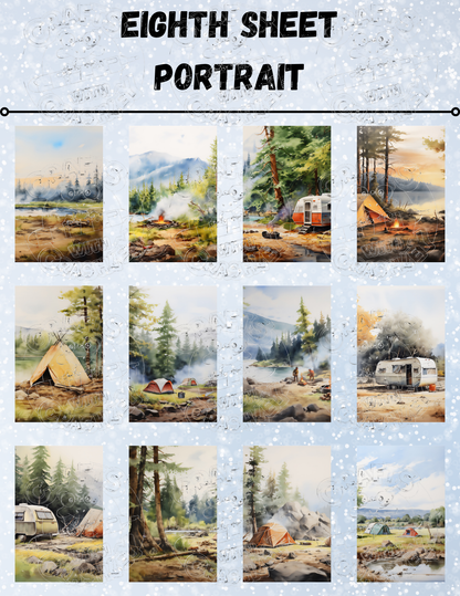 "Camping with the Beaver" Decorative Diamond Painting Release Papers